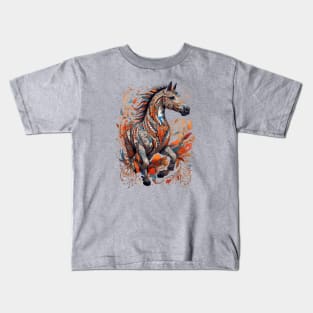 Tribal Horse Kids T-Shirt